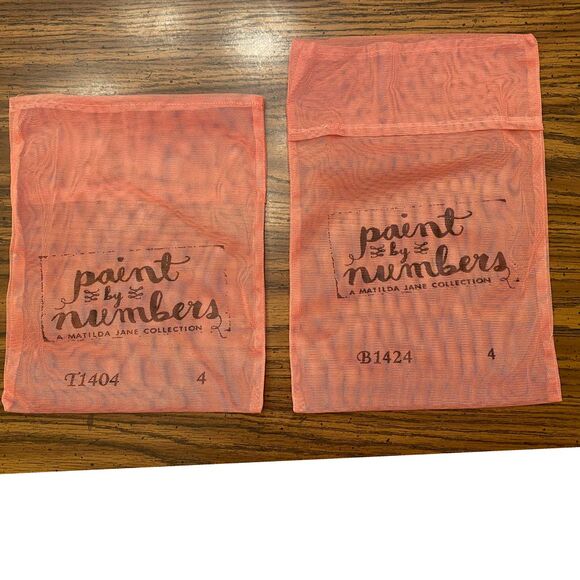 Lot of 2 Paint by Numbers‎ Matilda Jane Collection Pink Storage Bags Size 4 & 10 - Picture 1 of 6
